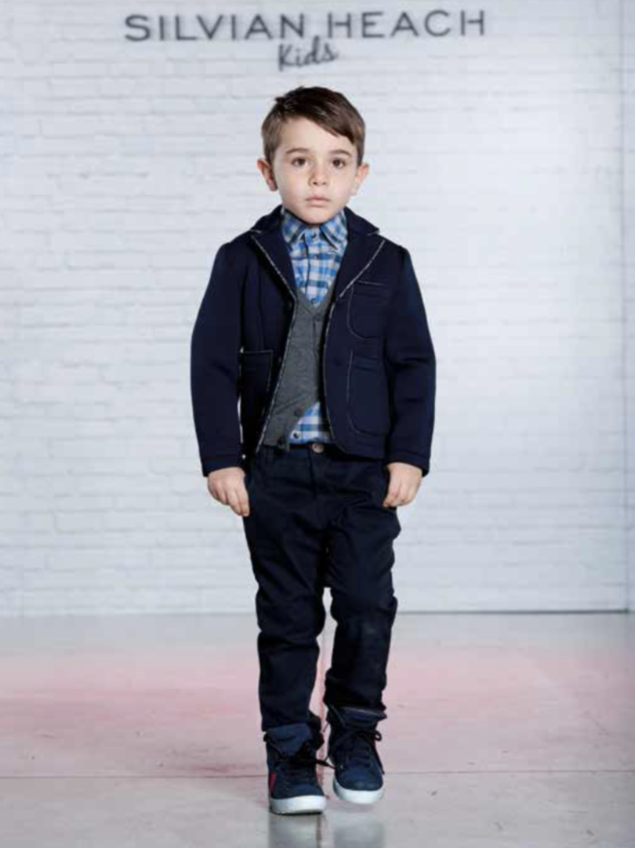Silvian Heach Junior - Boys Neoprene Dabney Jacket, Navy