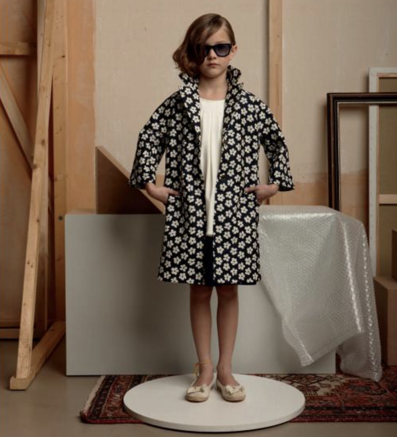 Monnalisa - Girls Damask Frock Coat