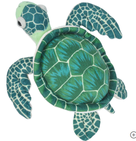 Wild Republic - Stuffed Animal 8” - Mini Green Sea Turtle