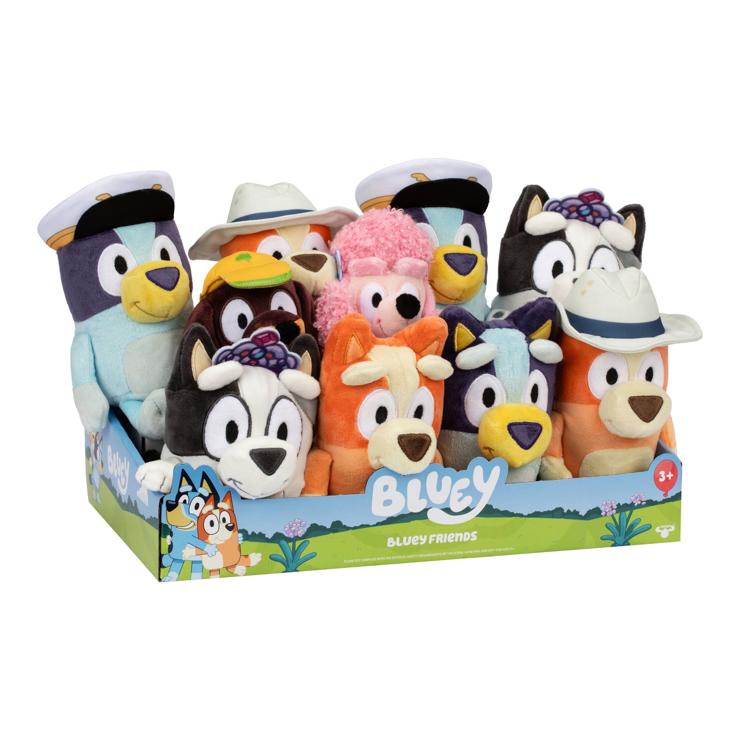 Toysmith - Moose Toys Bluey Friends Mini Plush