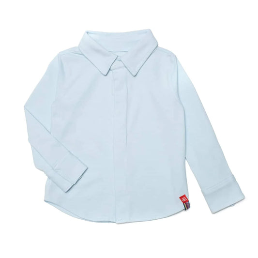 Magnetic Me - Organic Cotton Toddler Oxford Shirt - Blue