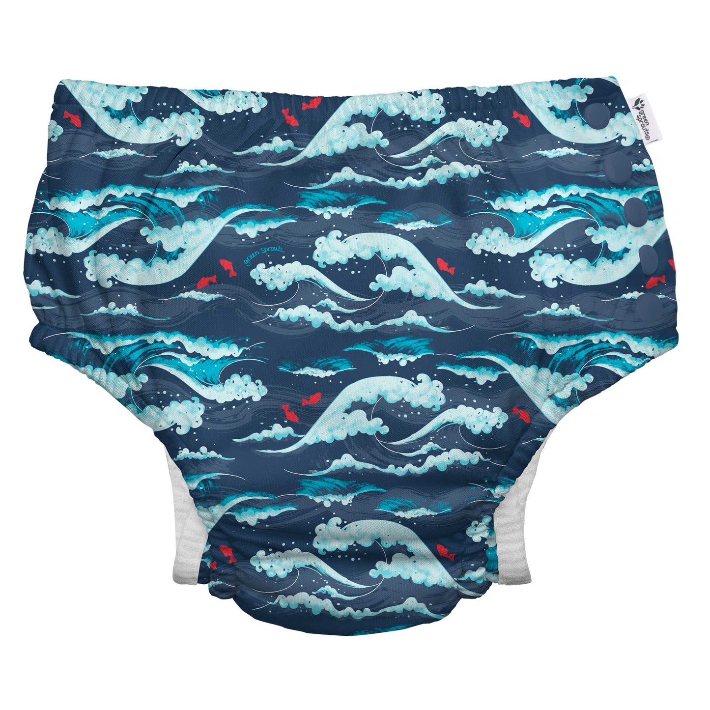 Green Sprouts - Eco Snap Swim Diaper with Gusset (Classic Collection)