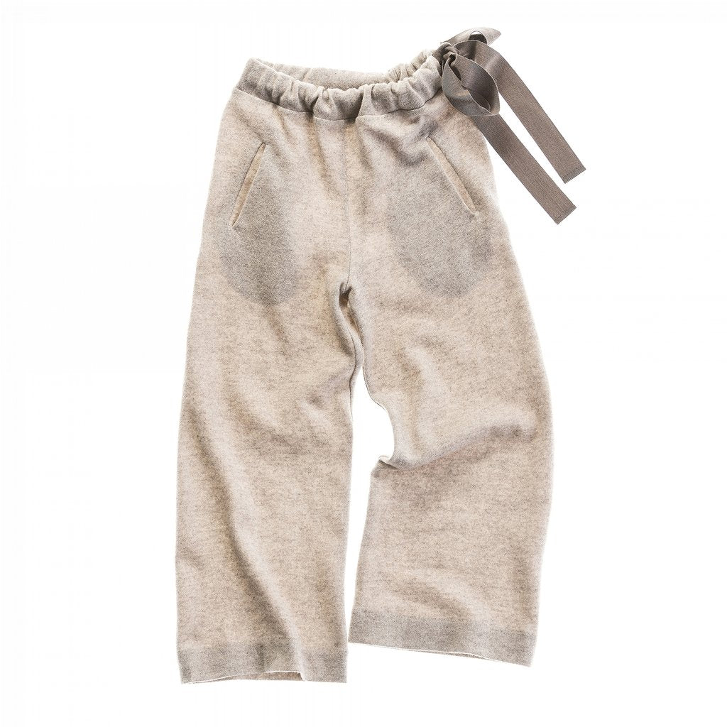 UNLABEL Saturn Wide Leg Wool Knit Jersey Pants