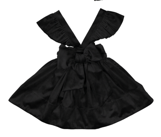 CARBON SOLDIER - Fresian Skirt With Straps, Black