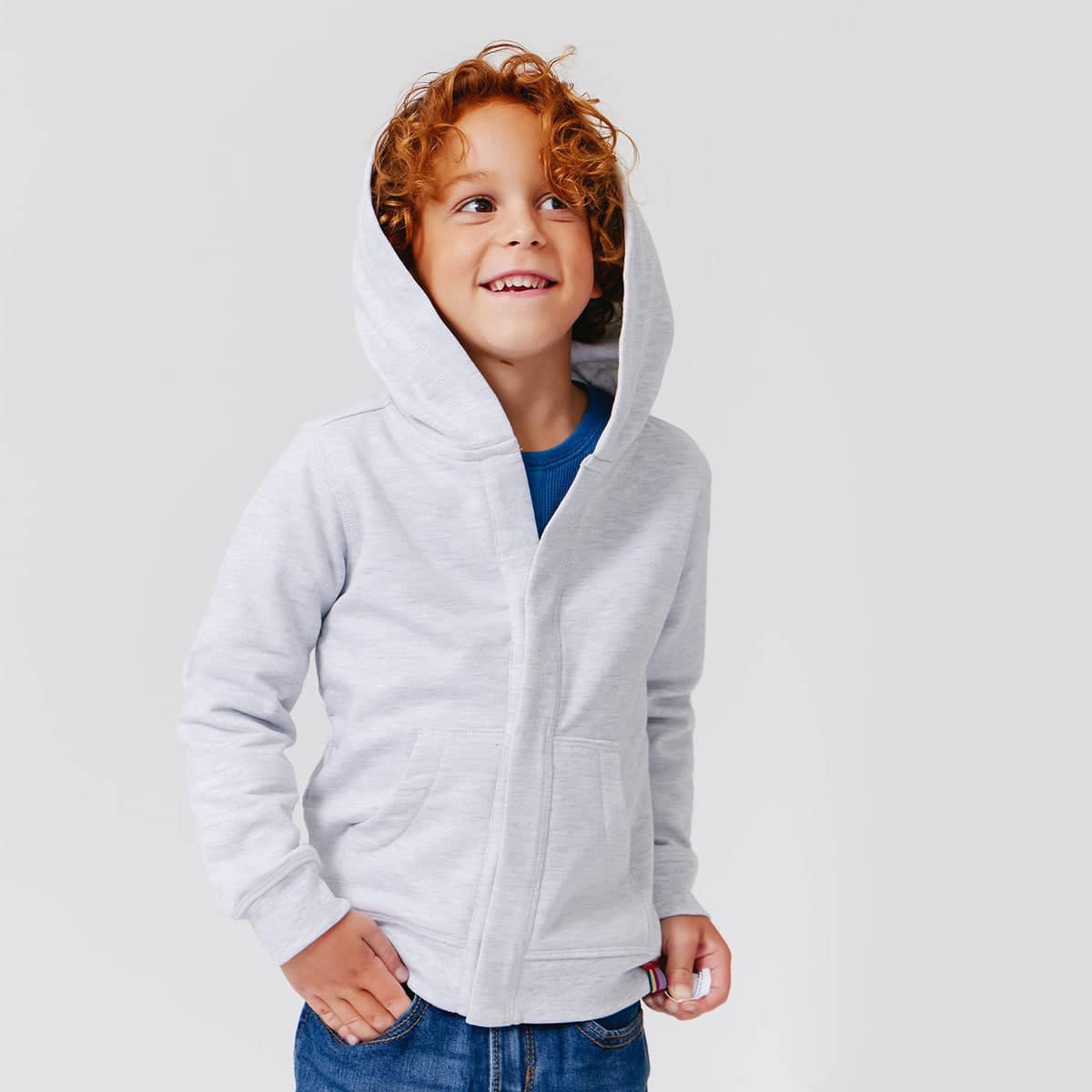 Magnetic Me - Organic Cotton Hoodie - Heather Grey