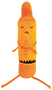 Day the Crayons Quit - Orange Crayon 12” Plush