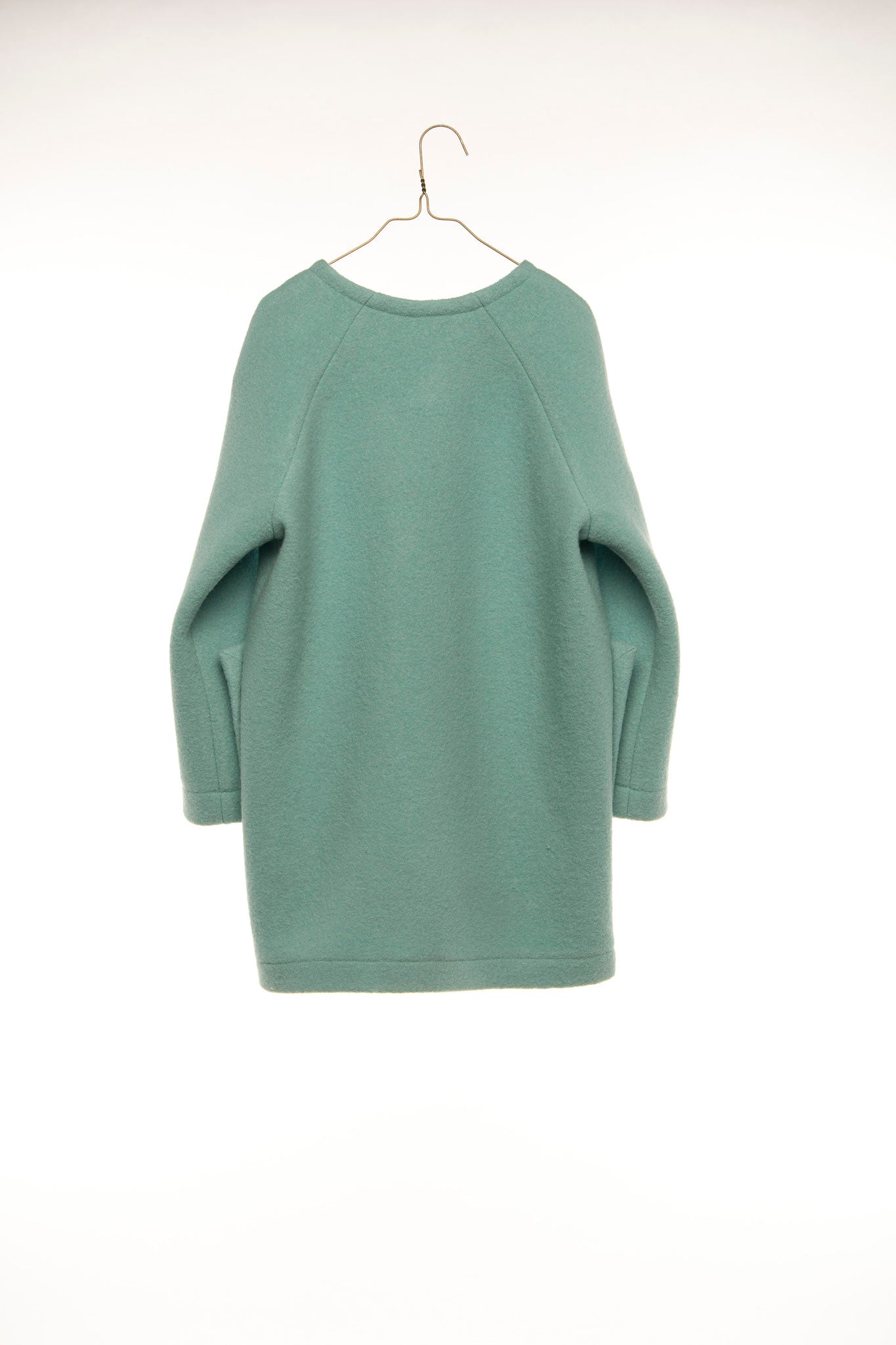 HILDA.HENRI -  'ONE MORE TIME WITH FEELING' Coat Marlton in Mint with Oversized Pockets