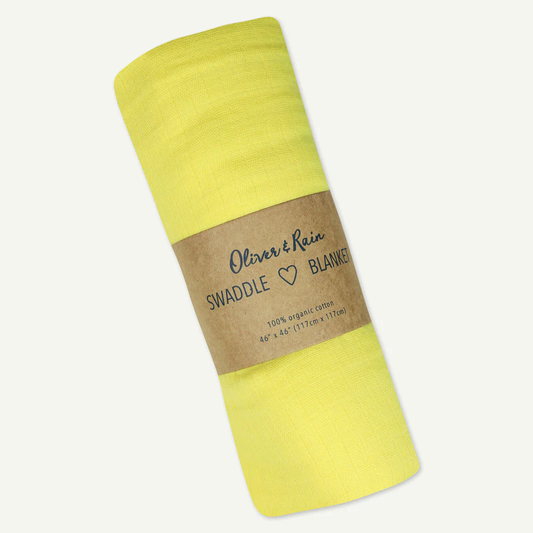 Dreamy Yellow Cream Solid Swaddle