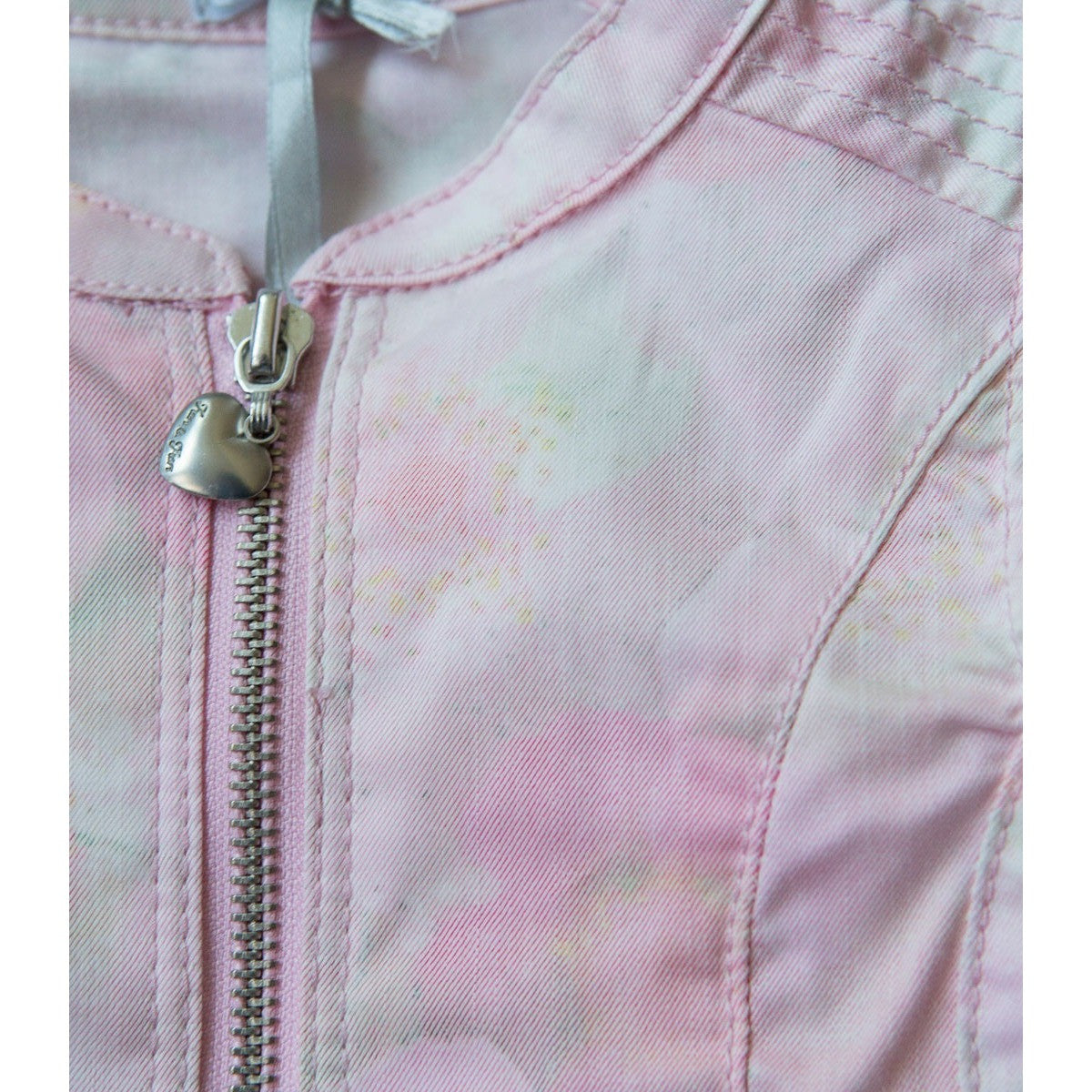 Fun&Fun - Baby Girl Pink Flowers Vest with Zipper