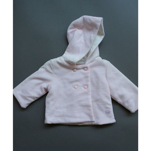 Silvian Heach Bebe - Baby Girls Velour Hooded Coat