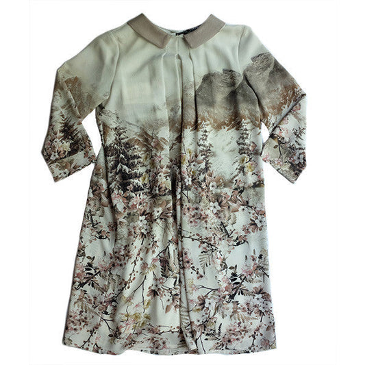 Monnalisa Jakioo - Girls Collar Romantico Dress - Monnalisa - Dresses - www.kidinvogue.com