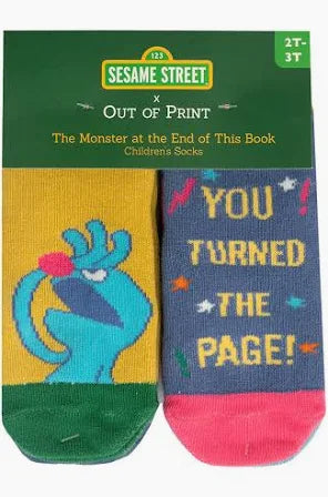Sesame Street x Out of Print - 4 Pack Kids Socks