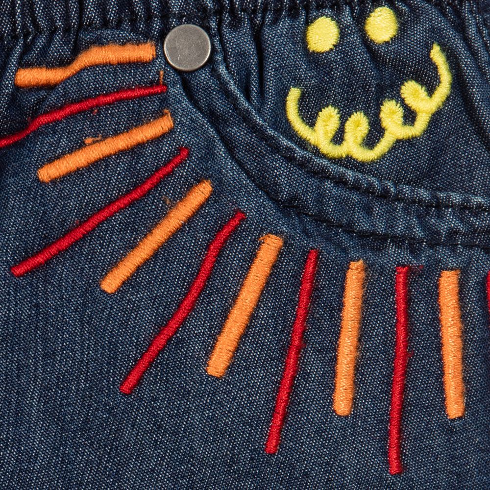 Stella McCartney - Baby Girl Pipkin Rainbow Organic Pull On Jeans