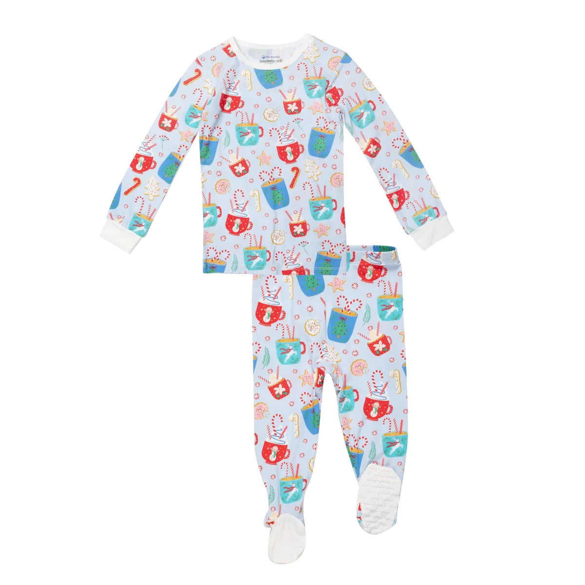 Magnetic Me - Modal Raglan Sleeve Placket Twotie Set - Wake Me Up, Before You Cocoa