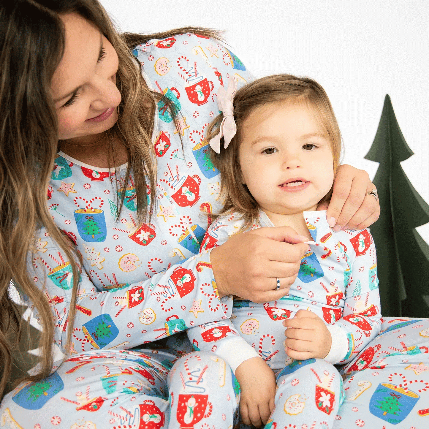 Magnetic Me - Modal Raglan Sleeve Placket Twotie Set - Wake Me Up, Before You Cocoa