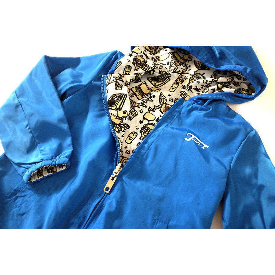 Fun-K - Boys Light Windbreaker, Blue - Fun-K - Jackets - www.kidinvogue.com