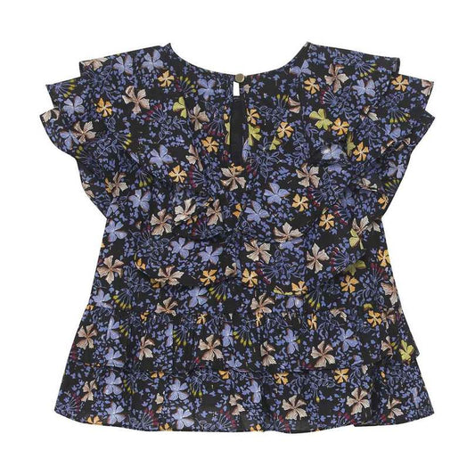 Velveteen - Felicity Top, Black Forest Print