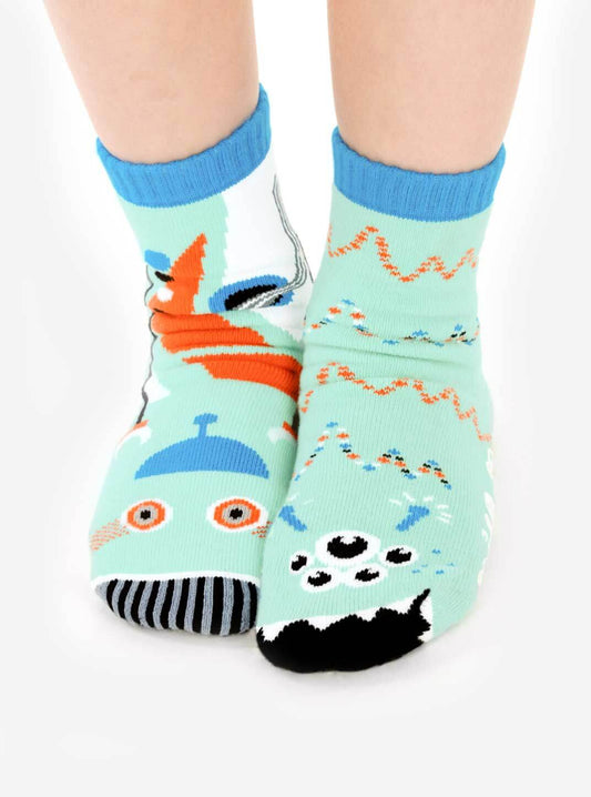 The Pals Socks - Robot & Alien - Mis-Match Kids Socks
