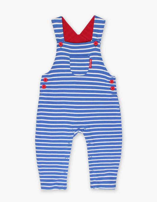 Toby Tiger - Organic Breton Stripe Dungarees - overalls