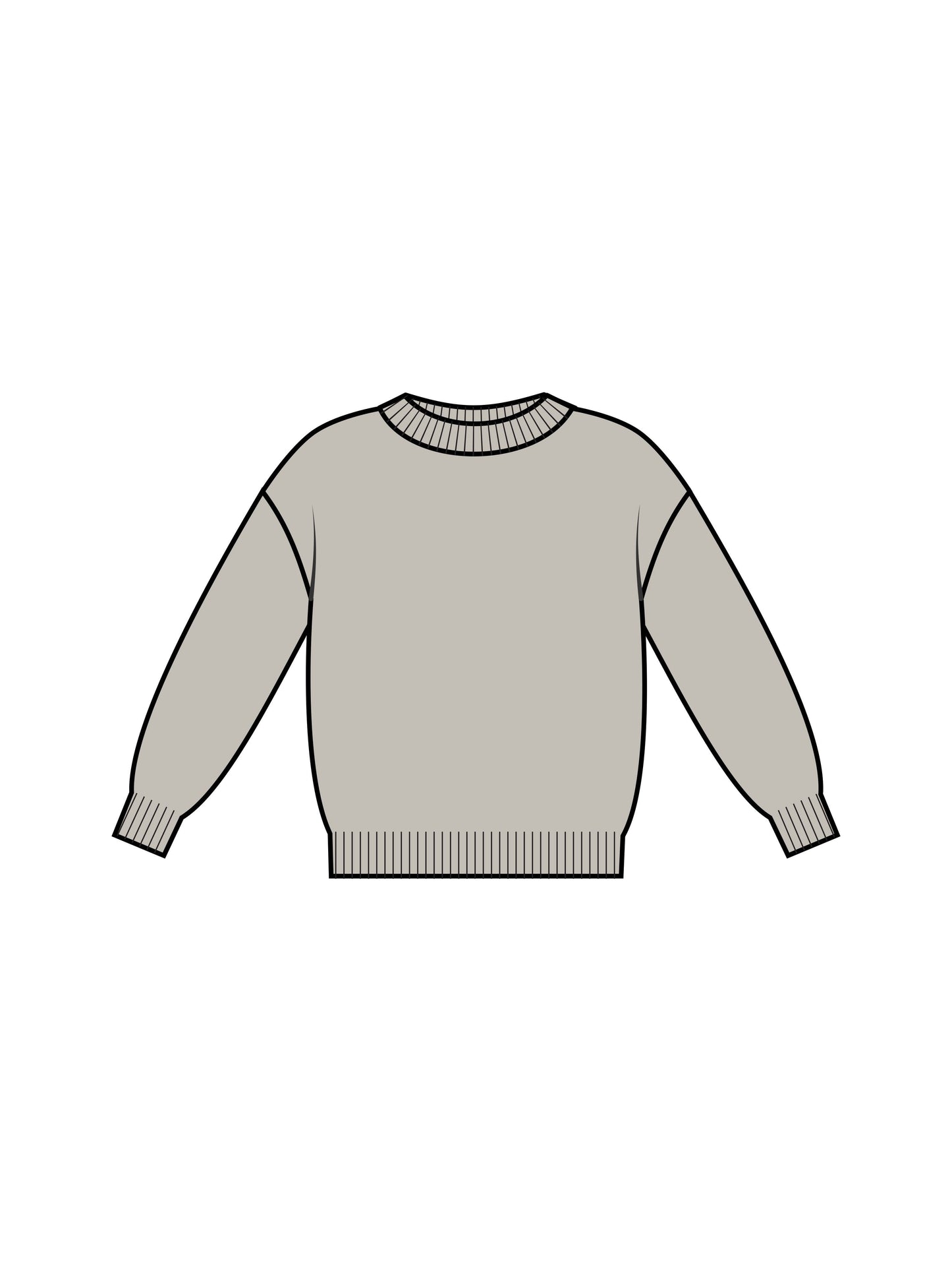 Organic Baby & Kids Dion Sweater Crew -Glacier