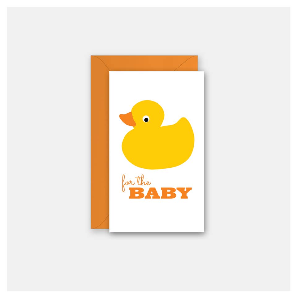 Rock Scissor Paper - Rubber Duckie - Gift Enclosure Card