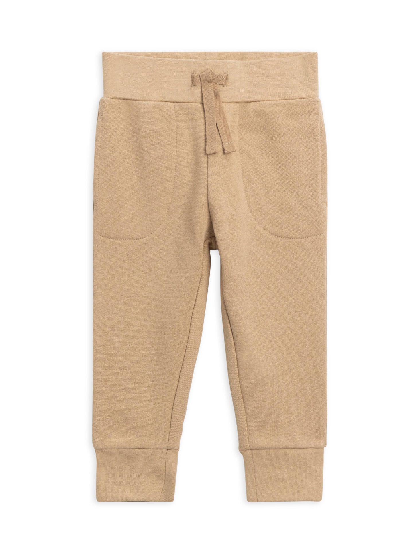 Colored Organics - Organic Baby & Kids Basin Fleece Jogger Sweatpants - Latte